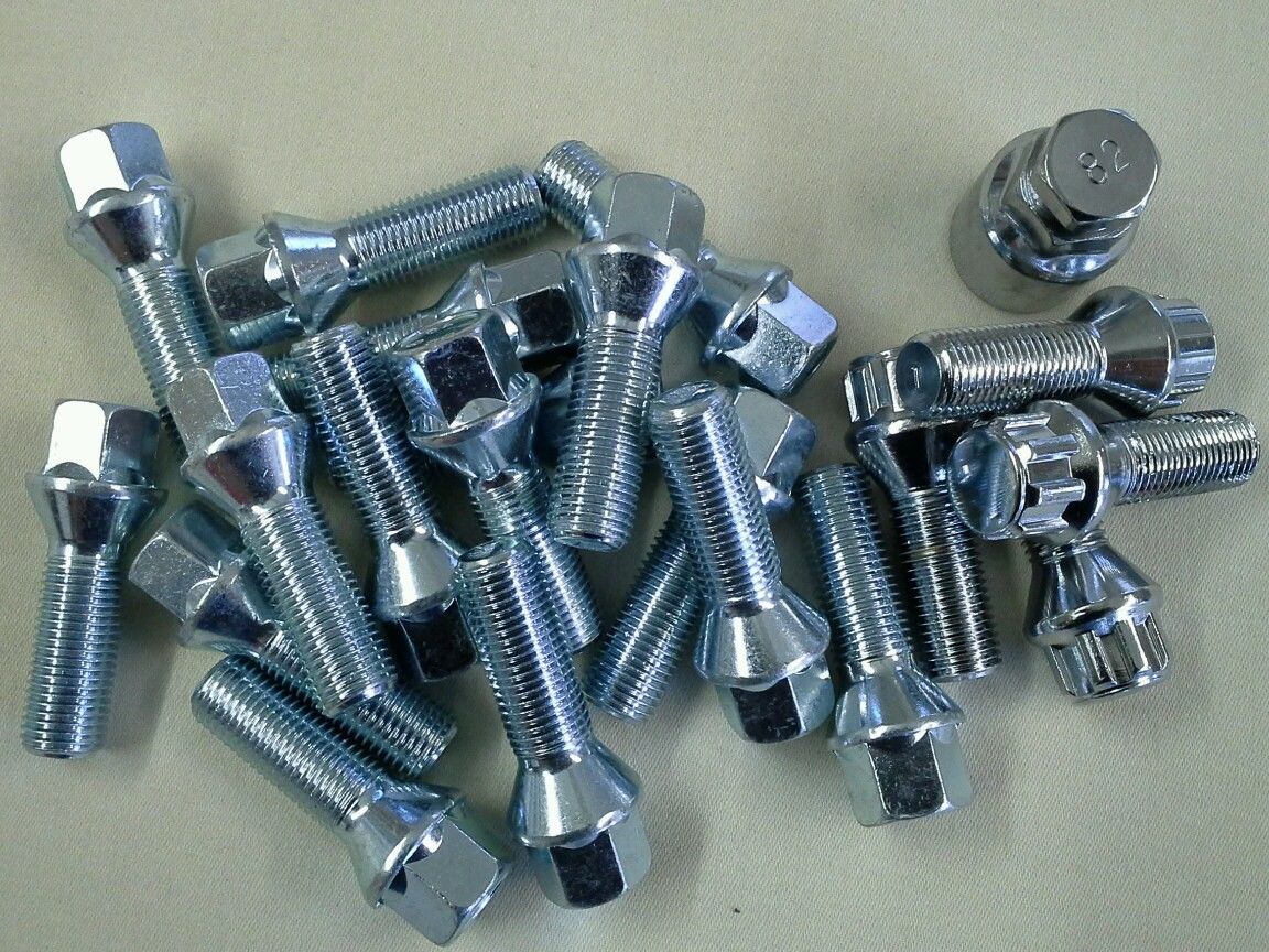 ALLOY WHEEL LOCKING BOLTS FOR VW TRANSPORTER T4 T5 T6 M14x1.5 TAPERED LUG NUT 